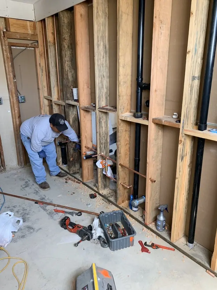 Commercial rough-in plumbing for Water Heater Replacement in Caesars Head